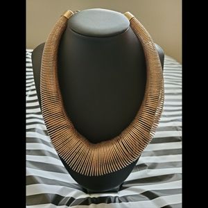 Rose gold statement necklace